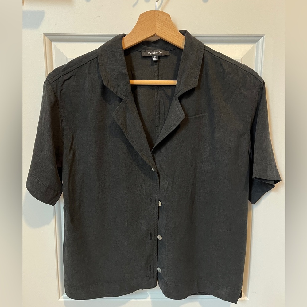 Madewell Black Button Down Shirt